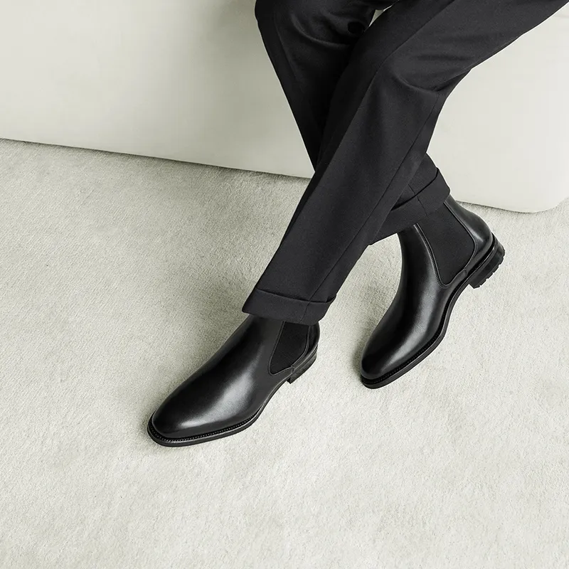 THOM WILLS Chelsea Boots Men's Black-5