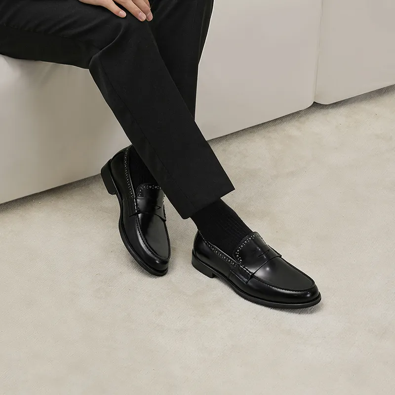 THOM WILLS Loafers Men Black-5