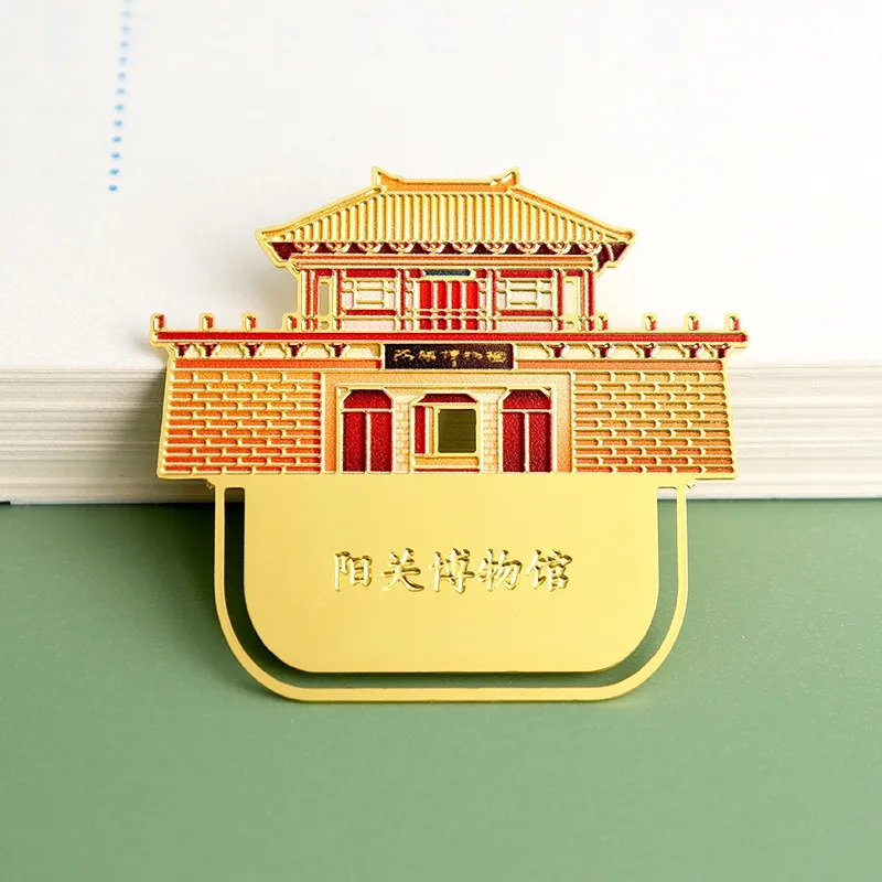 XIAOKOUTU Chinese Style Chinoiserie Memorial Gift Creative Dunhuang Cultural Creativity Metal Bookmarks-1