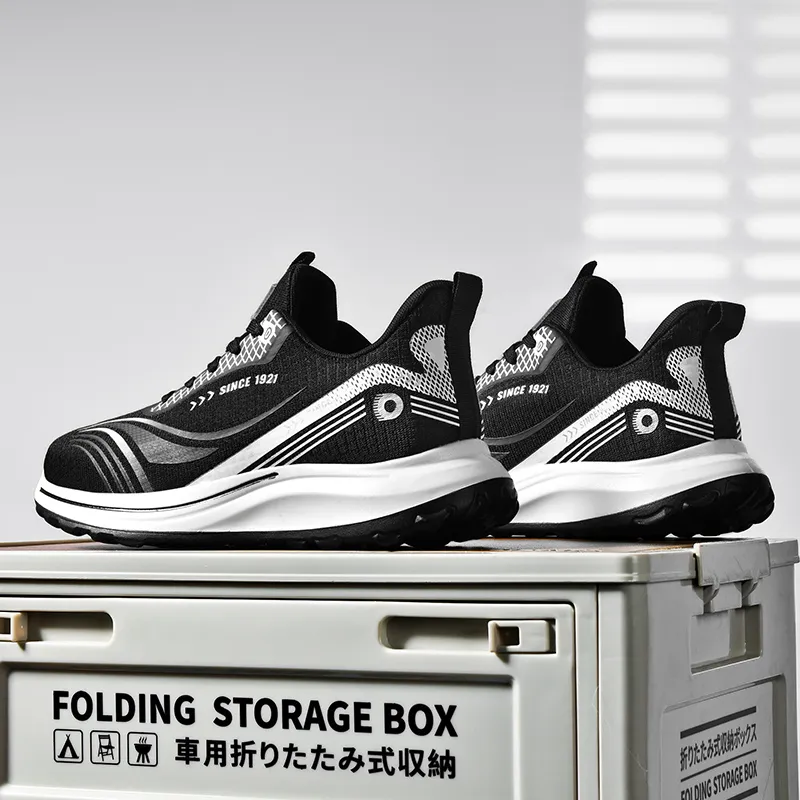 DOUBLE STAR 88 Cushioning, Slip Resistant, And Abrasion Resistant Low Top Casual Running Shoes Men's Black-3