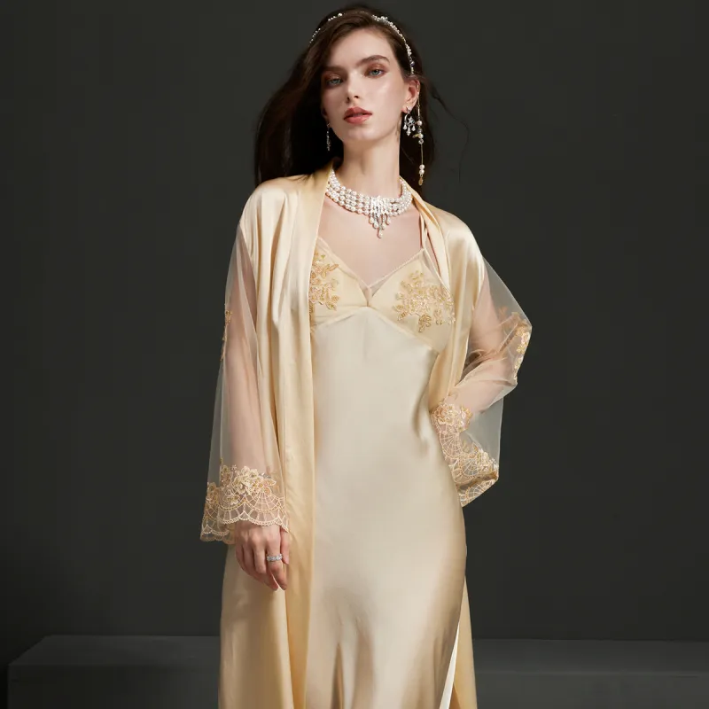 MY BODY Pajama Set Women's Champagne-2