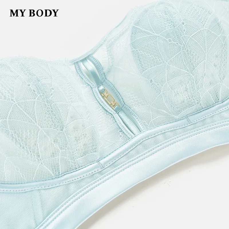 MY BODY Small Steel Ring Bunny Ears Cup Adjustable Bra Women's-1