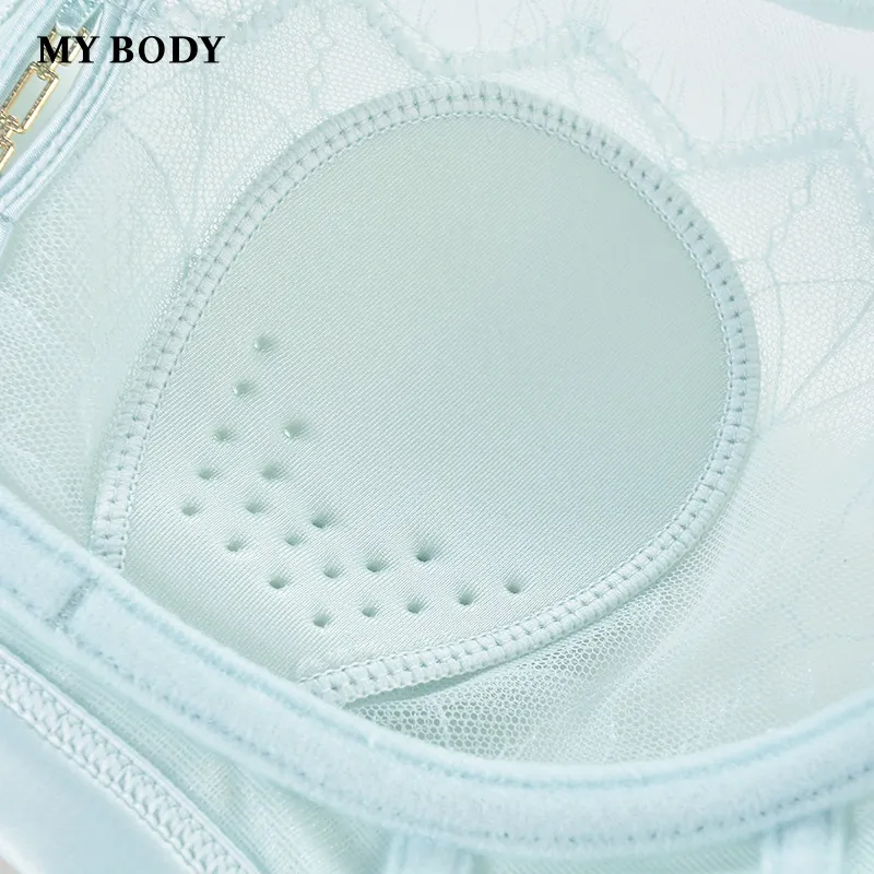 MY BODY Small Steel Ring Bunny Ears Cup Adjustable Bra Women's-3