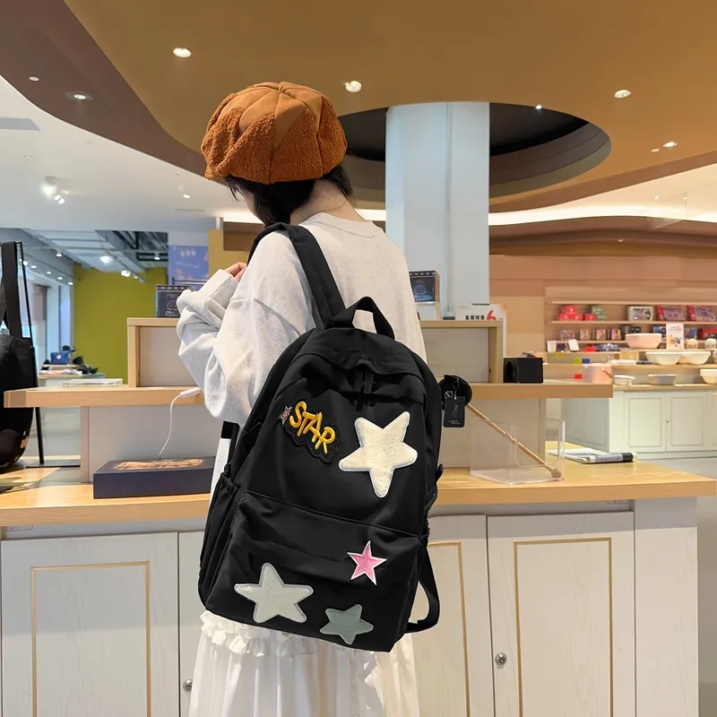 PARK DANCE Nylon Backpack Regular Unisex Multicolor-12