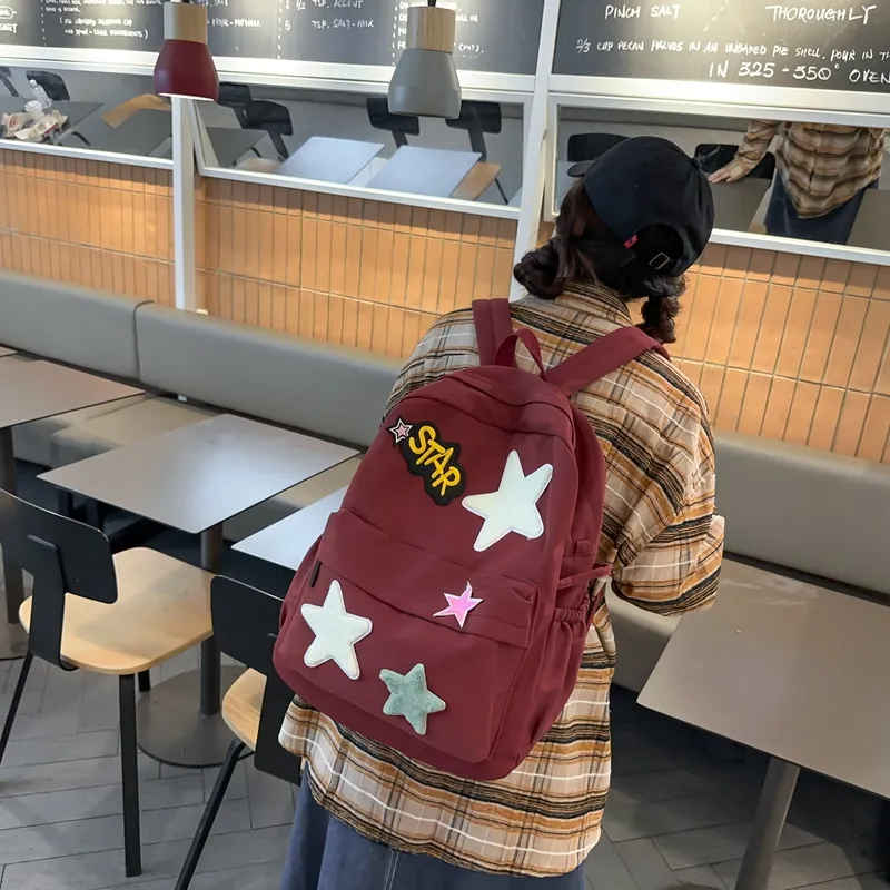 PARK DANCE Nylon Backpack Regular Unisex Multicolor-2