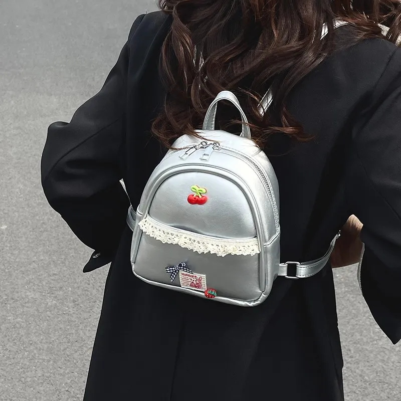 PARK DANCE PU Carry Backpack Women's Multicolor-3