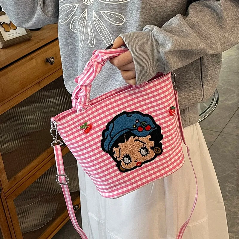 PARK DANCE Fabric Basket Bag, Shoulder Bag, Handbag Women's-1