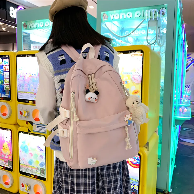 PARK DANCE Nylon Backpack Regular Unisex Multicolor-7