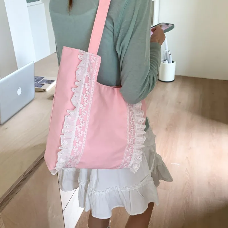 PARK DANCE Canvas Bag, Shoulder Bag Regular Women's Multicolor-5