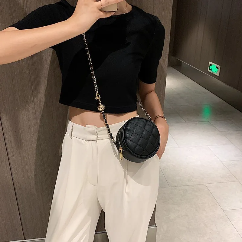 PARK DANCE PU Crossbody Bag Regular Women's White/Black-17