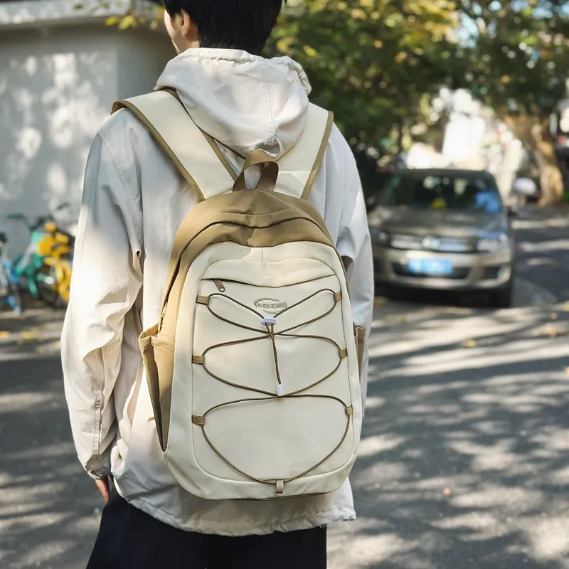 PARK DANCE Nylon Backpack Regular Unisex Multicolor-2