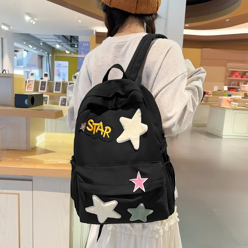 PARK DANCE Nylon Backpack Regular Unisex Multicolor-16