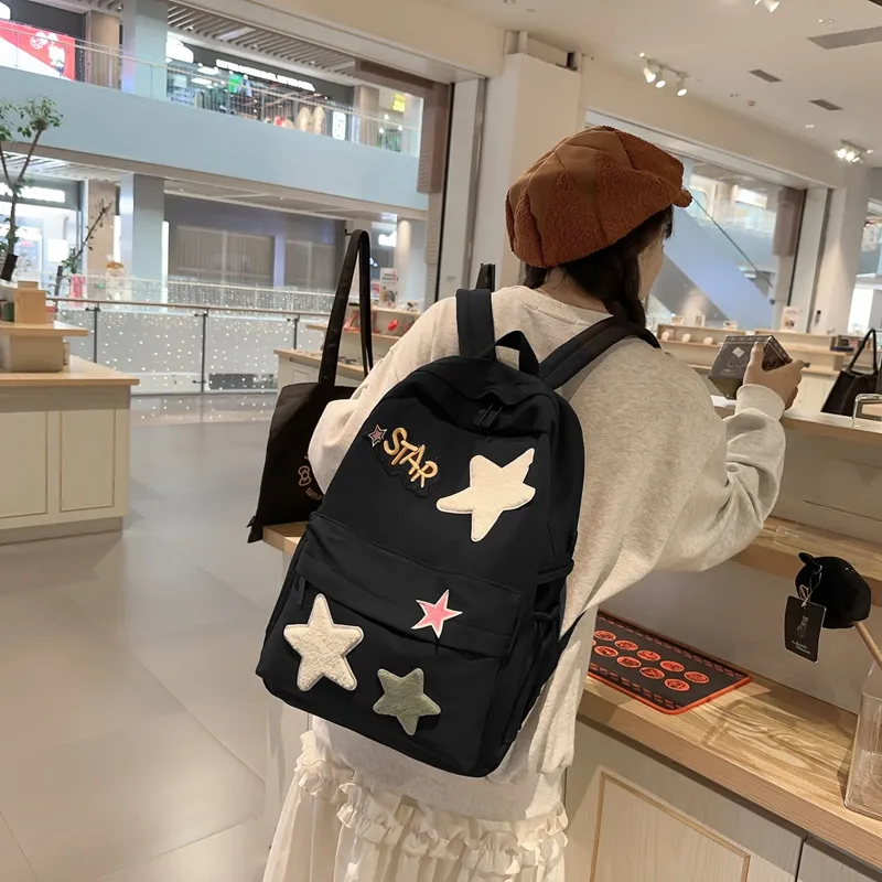 PARK DANCE Nylon Backpack Regular Unisex Multicolor-15