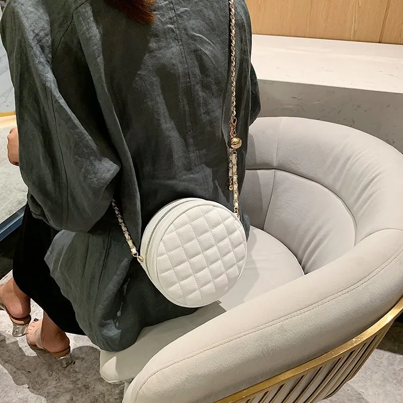 PARK DANCE PU Crossbody Bag Regular Women's White/Black-4