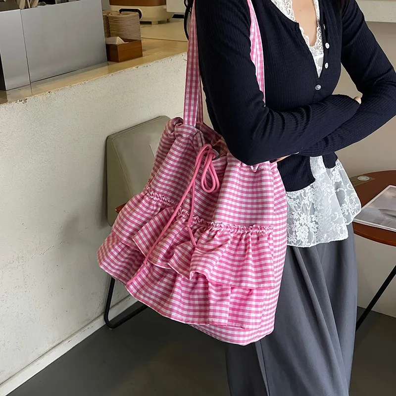 PARK DANCE Fabric Shoulder Bag Regular Women's Multicolor-7