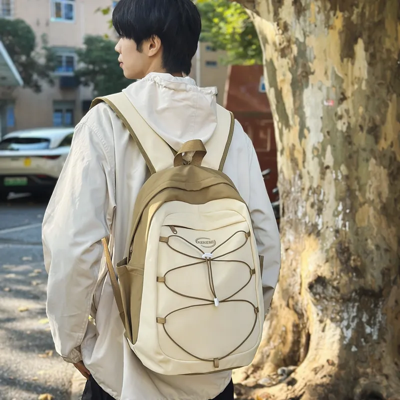 PARK DANCE Nylon Backpack Regular Unisex Multicolor-1