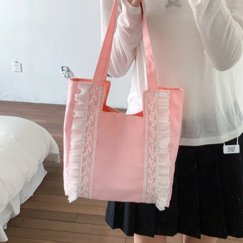 PARK DANCE Canvas Bag, Shoulder Bag Regular Women's Multicolor-3