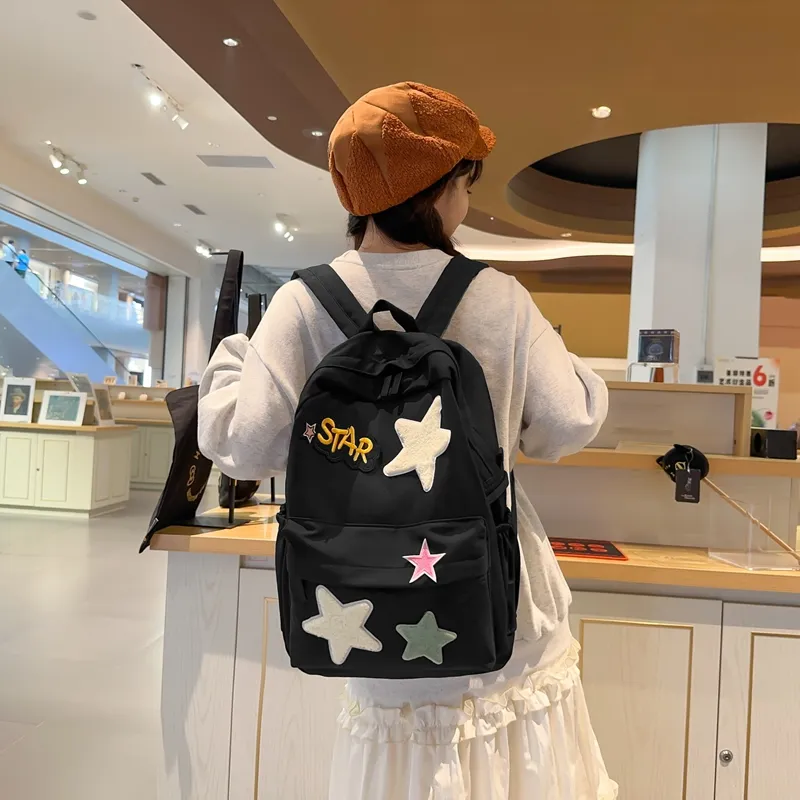 PARK DANCE Nylon Backpack Regular Unisex Multicolor-13