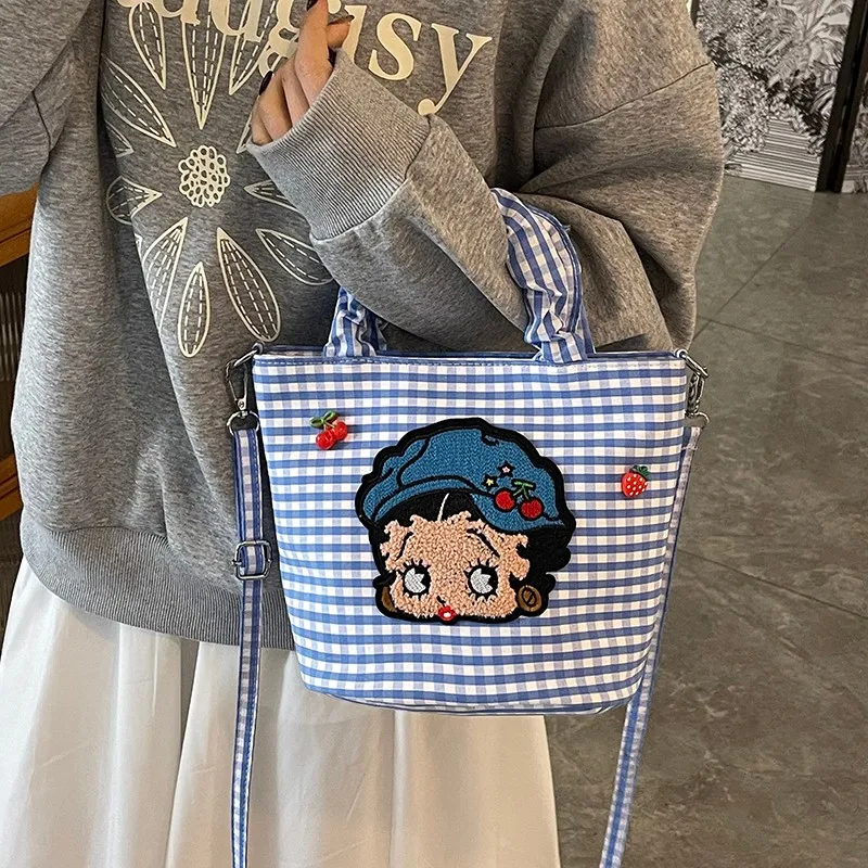 PARK DANCE Fabric Basket Bag, Shoulder Bag, Handbag Women's-4
