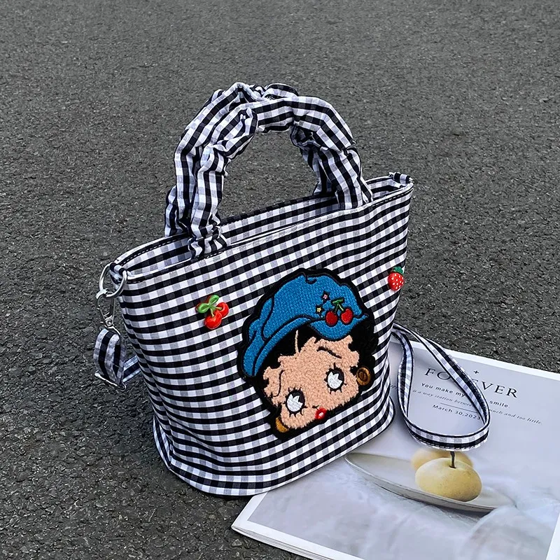 PARK DANCE Fabric Basket Bag, Shoulder Bag, Handbag Women's-2