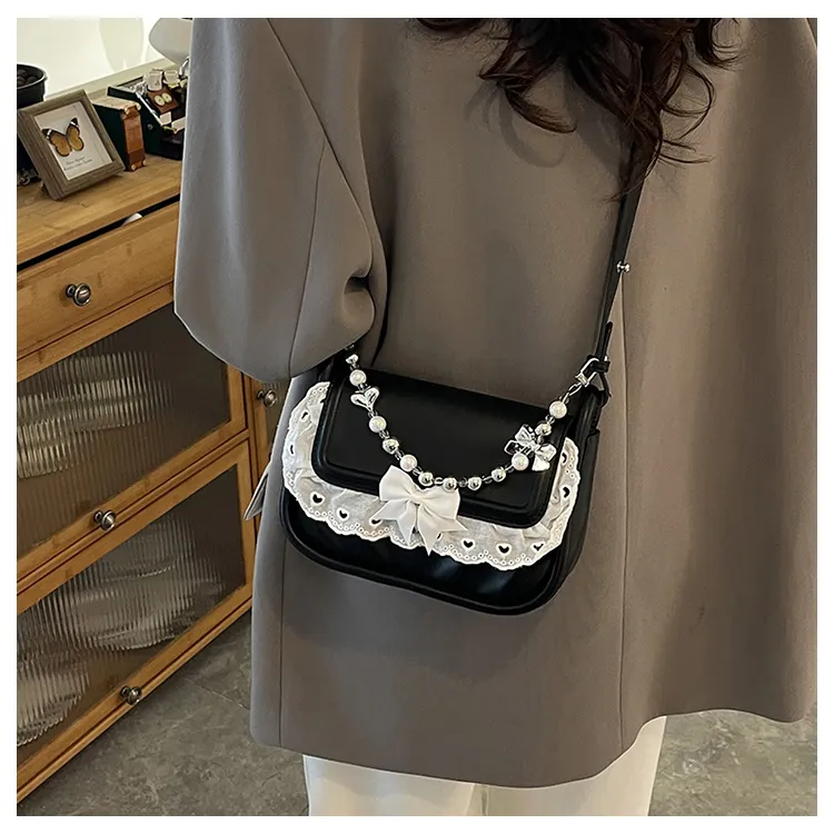PARK DANCE PU Shoulder Bag Regular Women's Pink/Purple/White/Green/Black-7