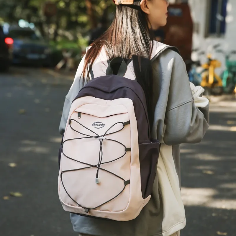 PARK DANCE Nylon Backpack Regular Unisex Multicolor-12