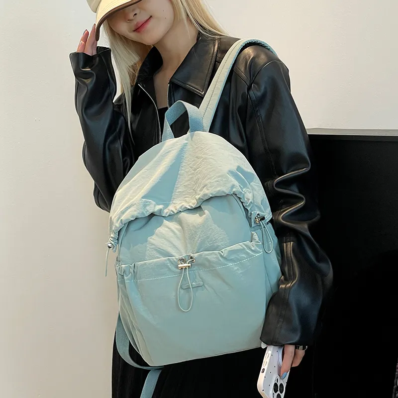 PARK DANCE Nylon Fabric Backpack Regular Unisex Multicolor-21