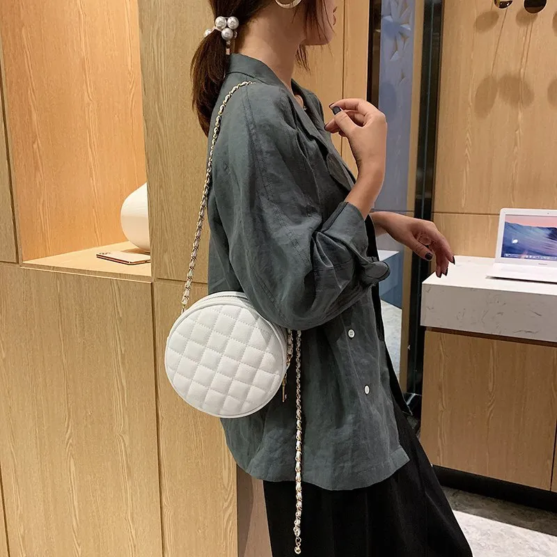 PARK DANCE PU Crossbody Bag Regular Women's White/Black-8