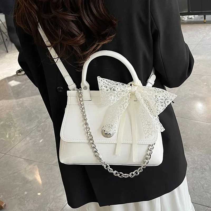 PARK DANCE PU Shoulder Bag, Crossbody Bag, Handbag Regular Women's White/Blue/Pink/Purple/Black-1