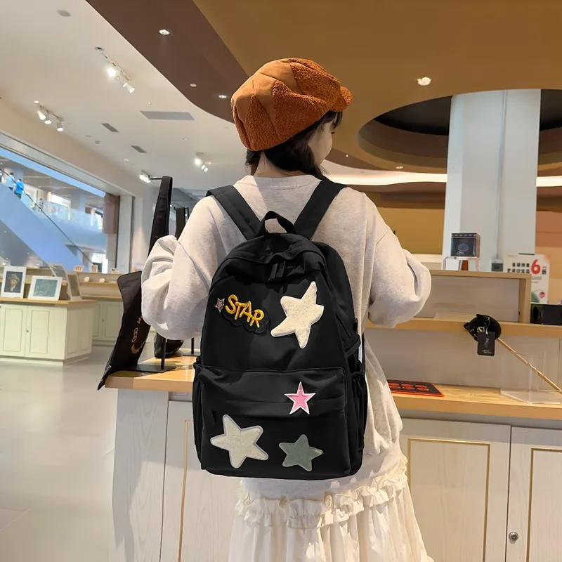 PARK DANCE Nylon Backpack Regular Unisex Multicolor-14
