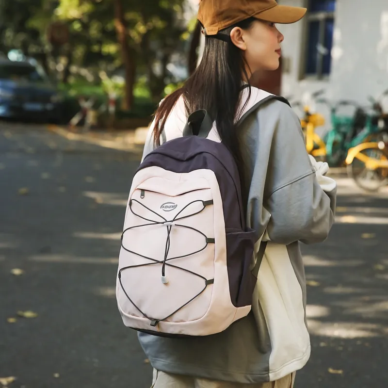 PARK DANCE Nylon Backpack Regular Unisex Multicolor-13