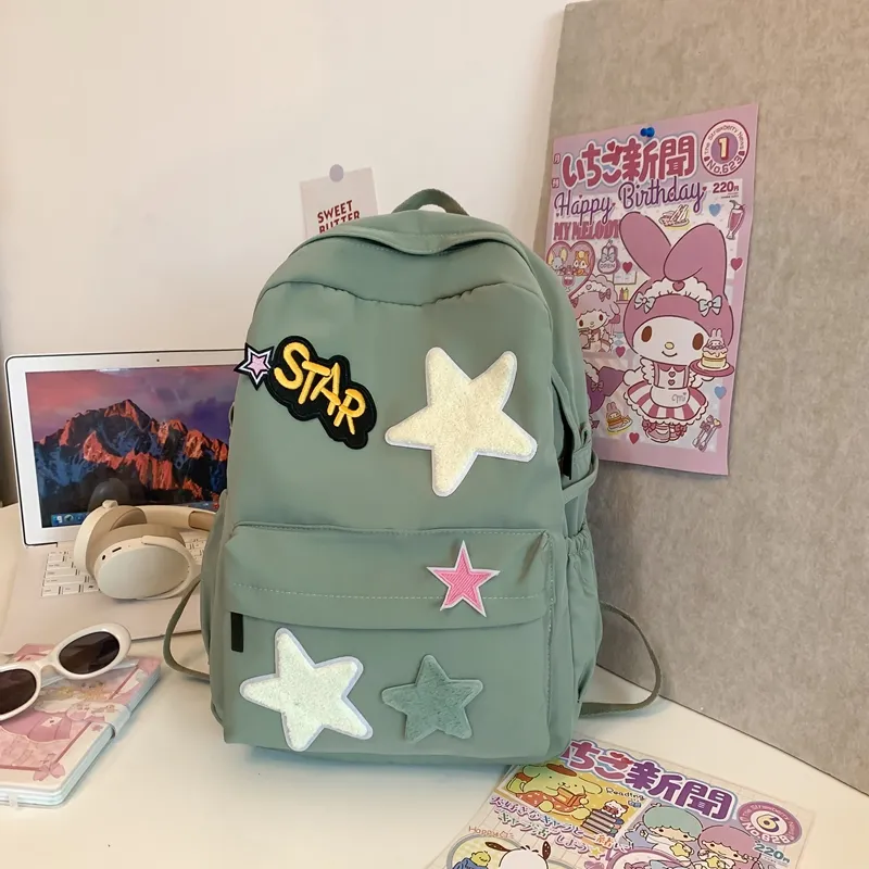 PARK DANCE Nylon Backpack Regular Unisex Multicolor-9