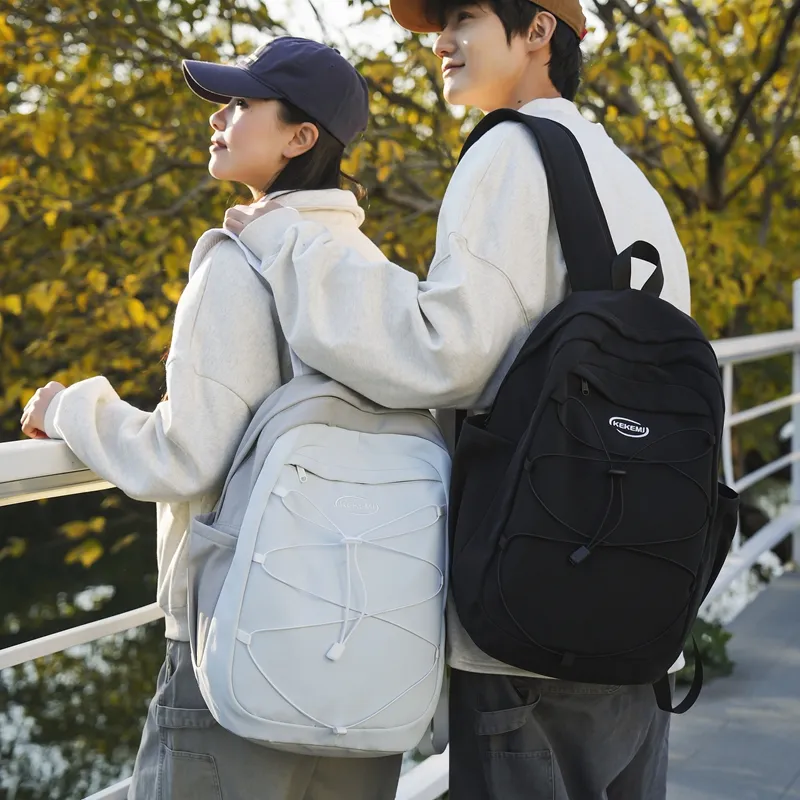 PARK DANCE Nylon Backpack Regular Unisex Multicolor-8