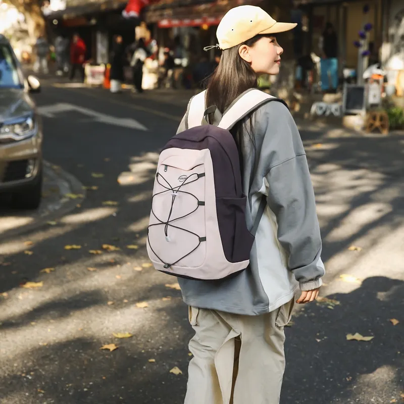 PARK DANCE Nylon Backpack Regular Unisex Multicolor-11