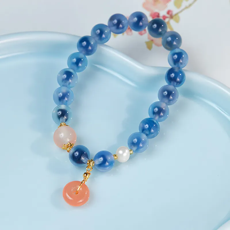ZUIWENGLANGYASHANWENCHUANG Agate Bracelets Unisex-2