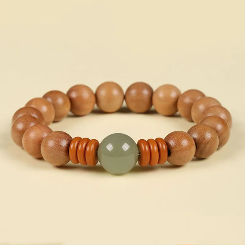 ZUIWENGLANGYASHANWENCHUANG Peachwood Bracelets Unisex-6