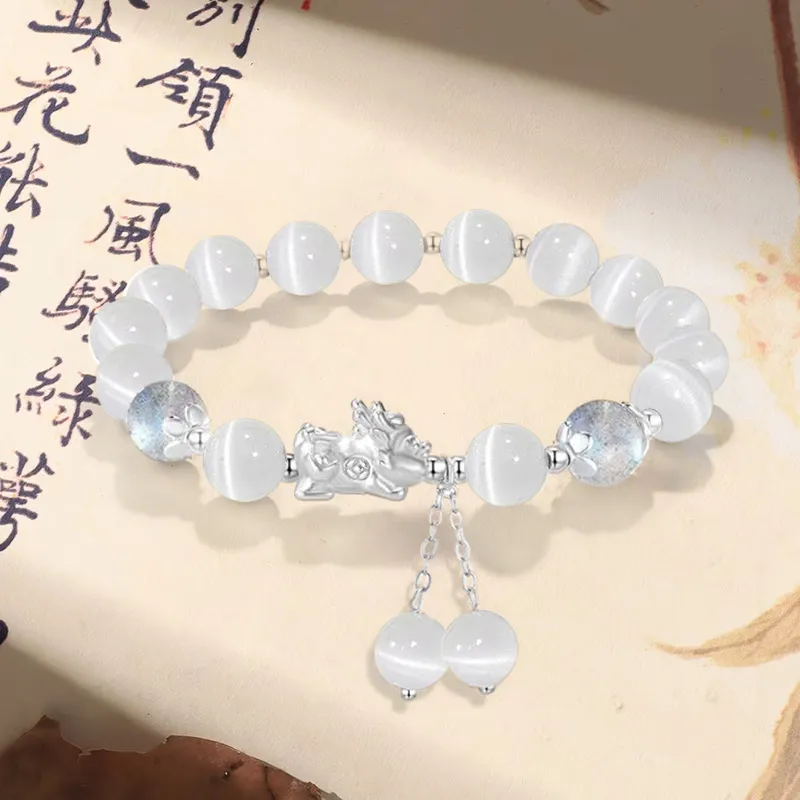 ZUIWENGLANGYASHANWENCHUANG Obsidian Bracelets Unisex-6
