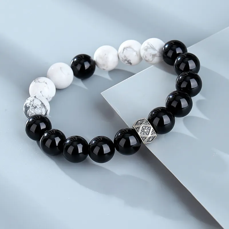 ZUIWENGLANGYASHANWENCHUANG Obsidian Bracelets Unisex-2