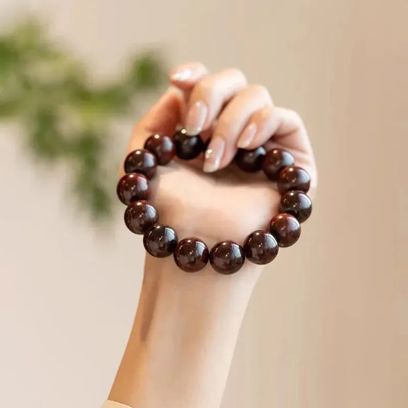 ZUIWENGLANGYASHANWENCHUANG Bloodwood Bracelets Unisex-3