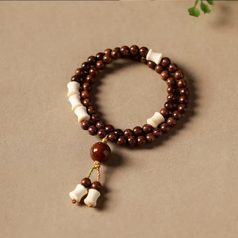 ZUIWENGLANGYASHANWENCHUANG Sandalwood Bracelets Unisex-1
