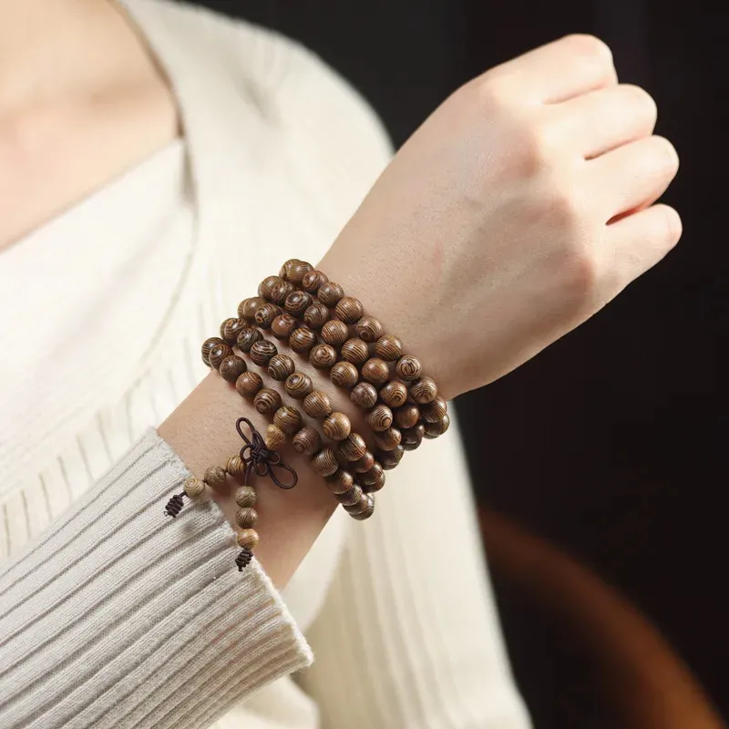 ZUIWENGLANGYASHANWENCHUANG Redwood Bracelets Unisex-3