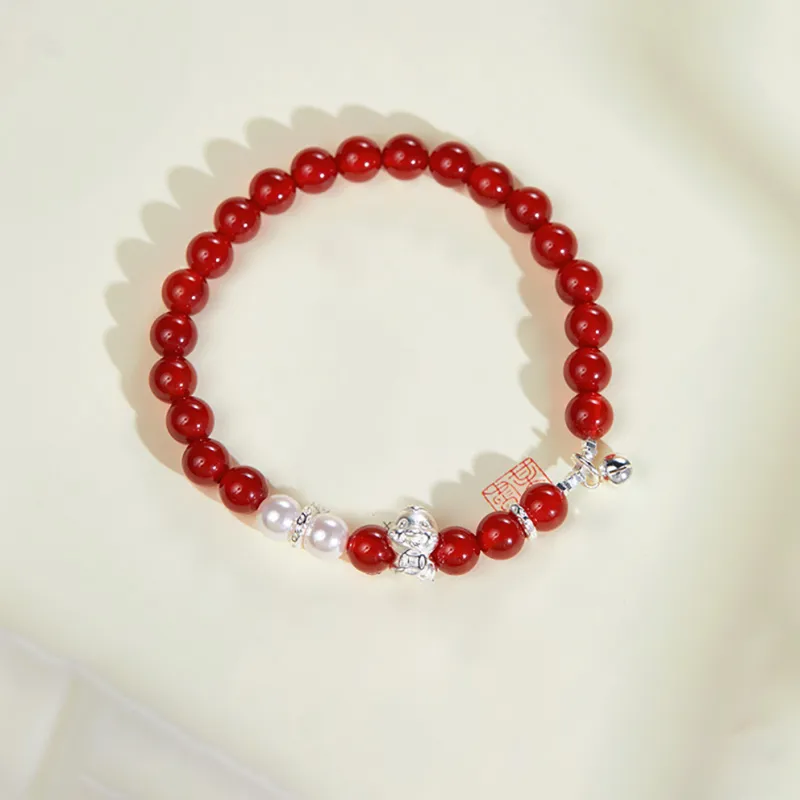 ZUIWENGLANGYASHANWENCHUANG Agate Bracelets Unisex-2