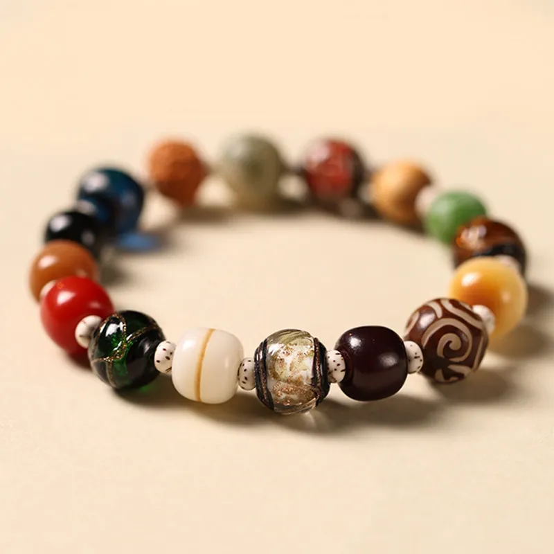 ZUIWENGLANGYASHANWENCHUANG King Kong Bodhi Seeds Bracelets Unisex-2