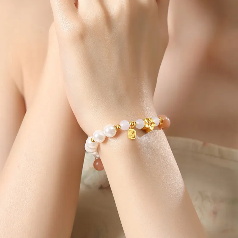 ZUIWENGLANGYASHANWENCHUANG Chalcedony Bracelets Unisex-3