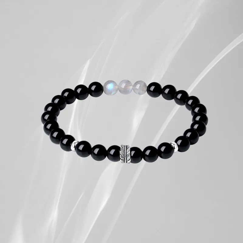 ZUIWENGLANGYASHANWENCHUANG Obsidian Bracelets Unisex-7
