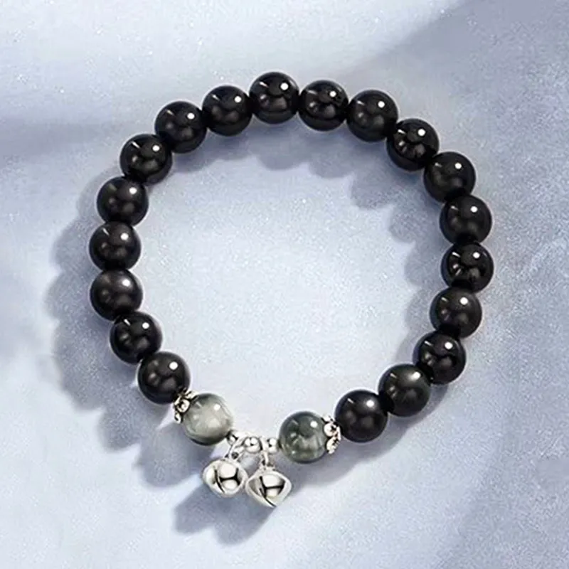 ZUIWENGLANGYASHANWENCHUANG Obsidian Bracelets Unisex-9