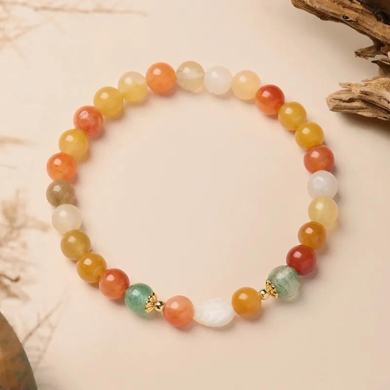 ZUIWENGLANGYASHANWENCHUANG Golden Silk Jade Bracelets Women's-1