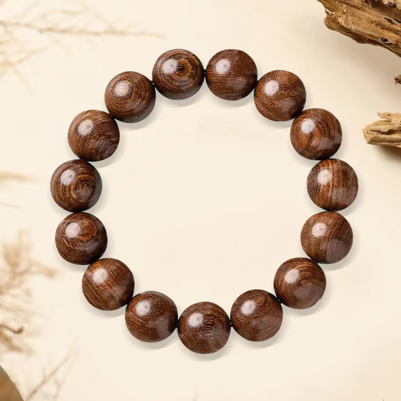 ZUIWENGLANGYASHANWENCHUANG Golden Sandalwood Bracelets Men's-1