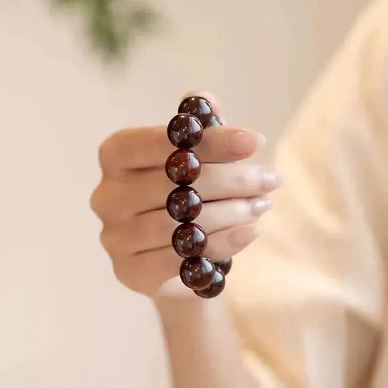 ZUIWENGLANGYASHANWENCHUANG Bloodwood Bracelets Unisex-4