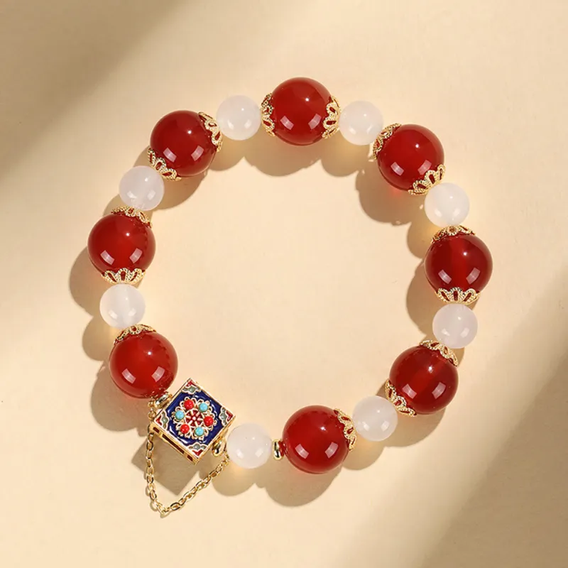 ZUIWENGLANGYASHANWENCHUANG Agate Bracelets Unisex-1